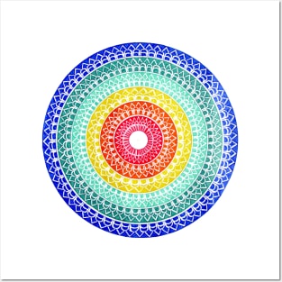 Colorful Mandala #1 Posters and Art